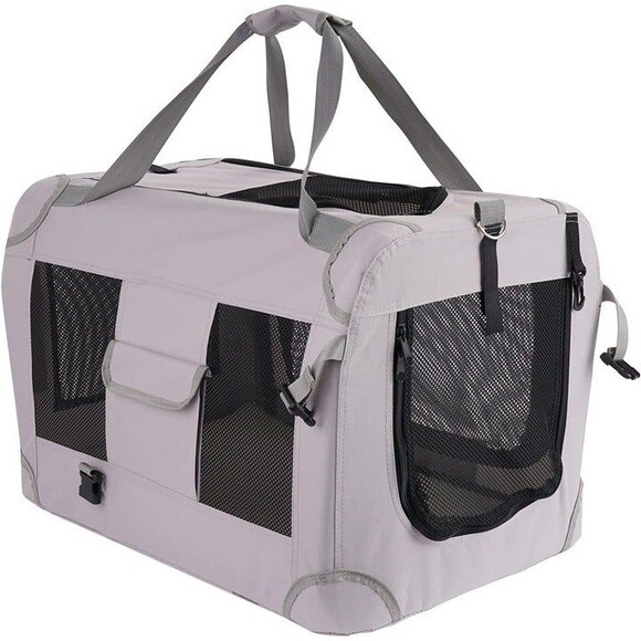 Cat Carrier Dog Crate Pet Carrier Cage Kennel Portable Collapsible with - Picture 7 of 7